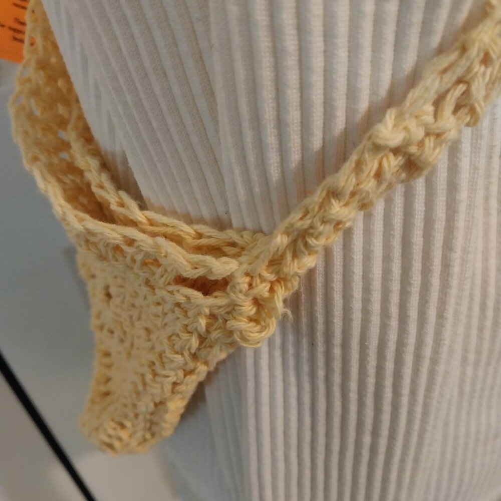 3384 Lot of Two Small Cross Body Bags One Crochet and One Fun Fur For One Price. - Picture 7 of 13